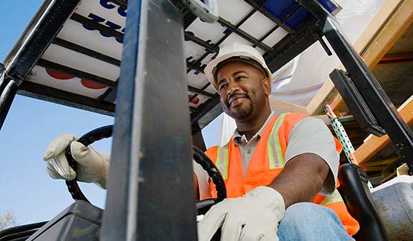 Forklift driver